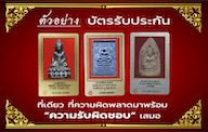 ตัวอย่างบัตรรับประกัน