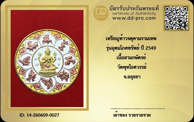 Certificate Front