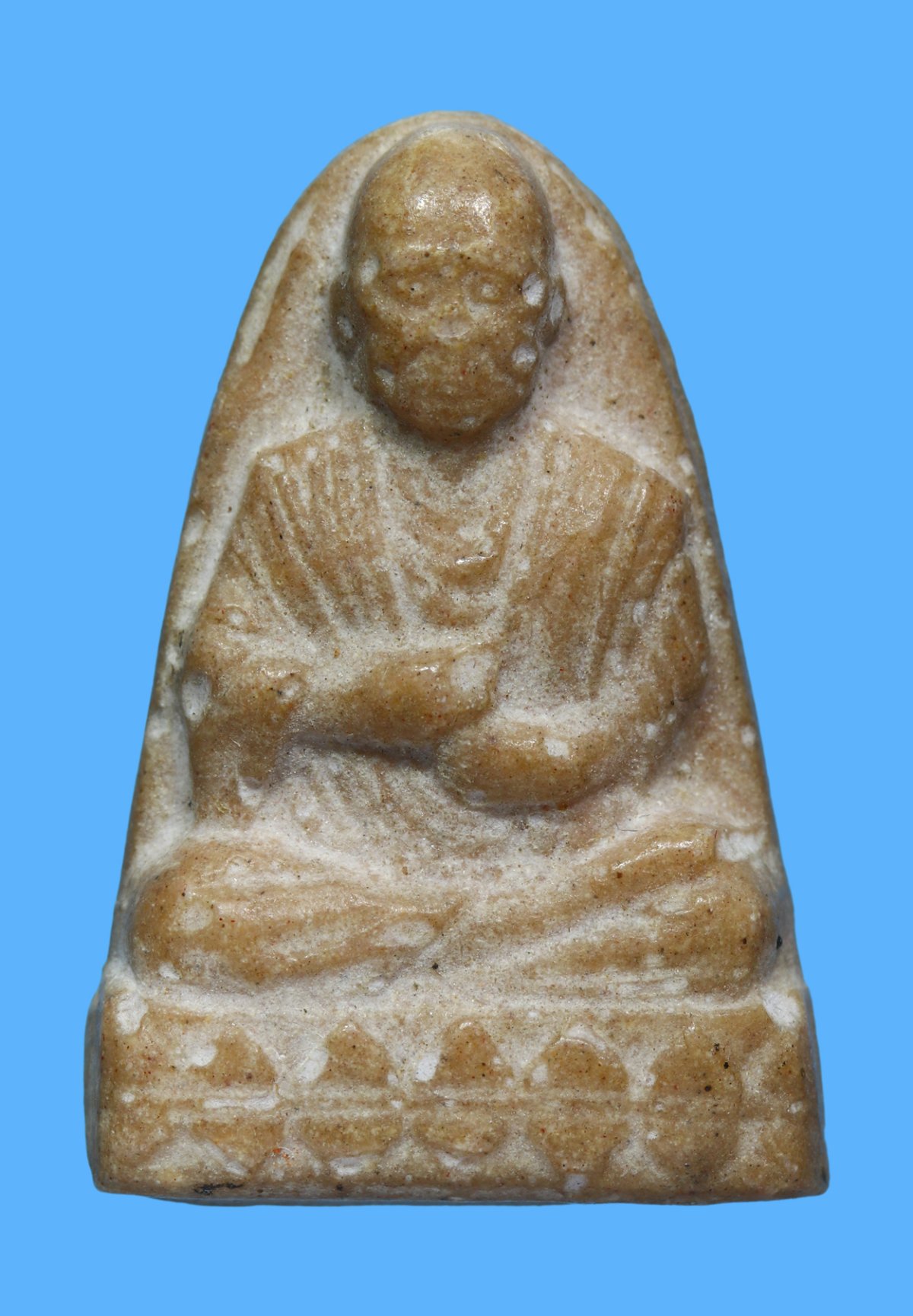 รูปเหมือนหลวงปู่ทวด  หลวงพ่อทาบ ปี 2505  เนื้อผง วัดกระบกขึ้นผึ้ง  จ.ระยอง