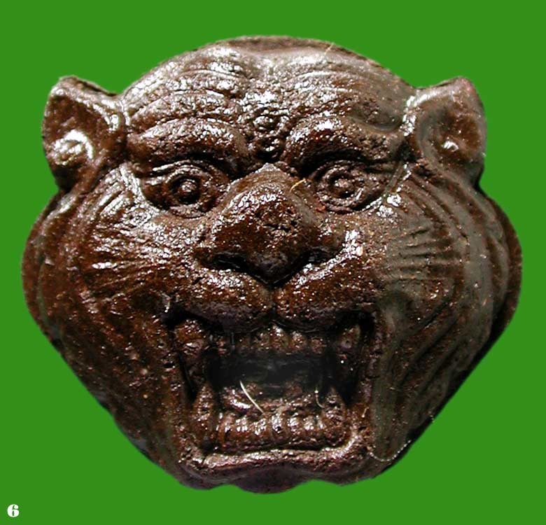 หัวเสือ ผสมผงพรายกุมาร เนื้อน้ำตาล ตระกรุดเงิน..ท่านพ่อผอม อจ.นะดี ร่วมเสก...เคาะแรก