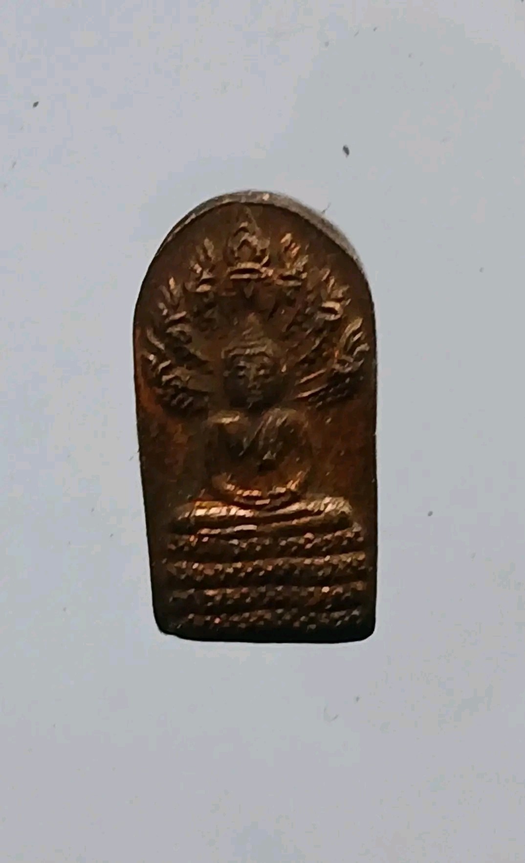 ปรกใบมะขามหลังหัวเสือ หลวงพ่อสมชาย วัดเขาสุกิม จันทบุรี