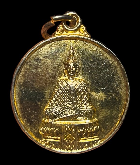 **เคาะแรก 20**เหรียญพระแก้วมรกต วัดกรีนส์โบโร นอร์ทแคโรไลนา สหรัฐอเมริกา ปี2535 กะหลั่ยทอง