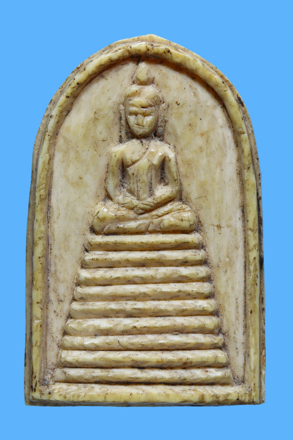 รับประกันแท้!!! ออกบัตรได้ทุกรายการ///พระสมเด็จหลวงพ่อกวย รุ่นผูกพัทธสีมา พิมพ์ 9 ชั้น ปี 2515- 2521 เนื้องาแกะ วัดโฆสิตาราม จ.ชัยนาท