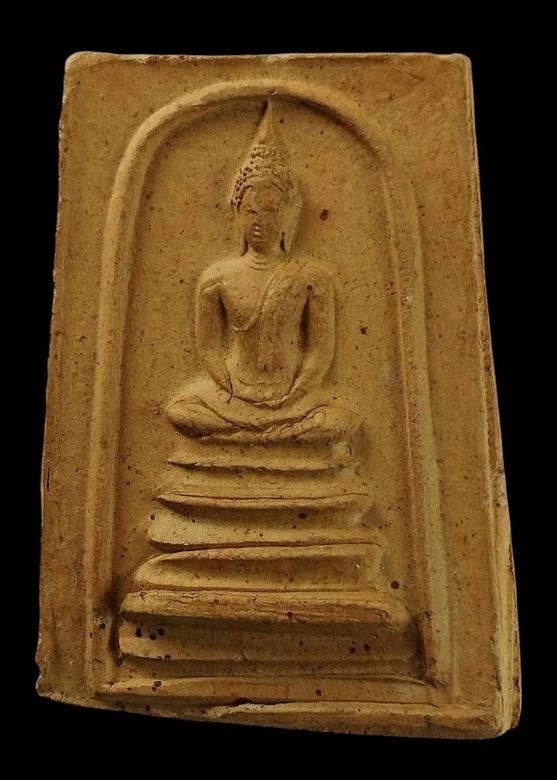 พระสมเด็จพุทธโธ เนื้อดินเผา 3 ชั้น หลวงพ่อขอม ปี 2505 ลพ.มุ่ย ลพ.กวย ร่วมปลุกเสก 02