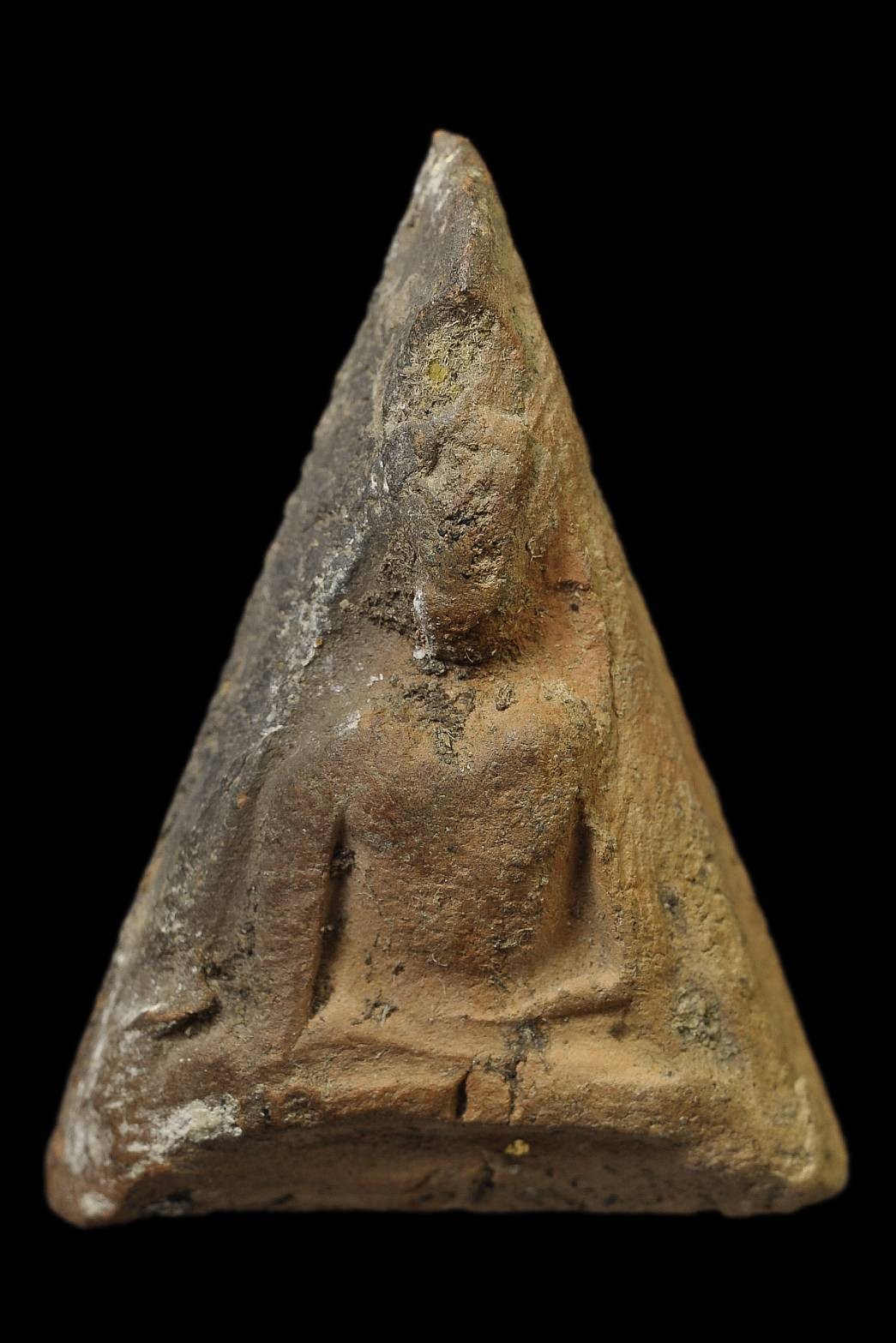 พระนางพญาหลวงปู่โต๊ะ พิมพ์อกนูน ปี2472 เนื้อดิน วัดประดู่ฉิมพลี กทม.พร้อมบัตรรับรองดีดีพระ a96