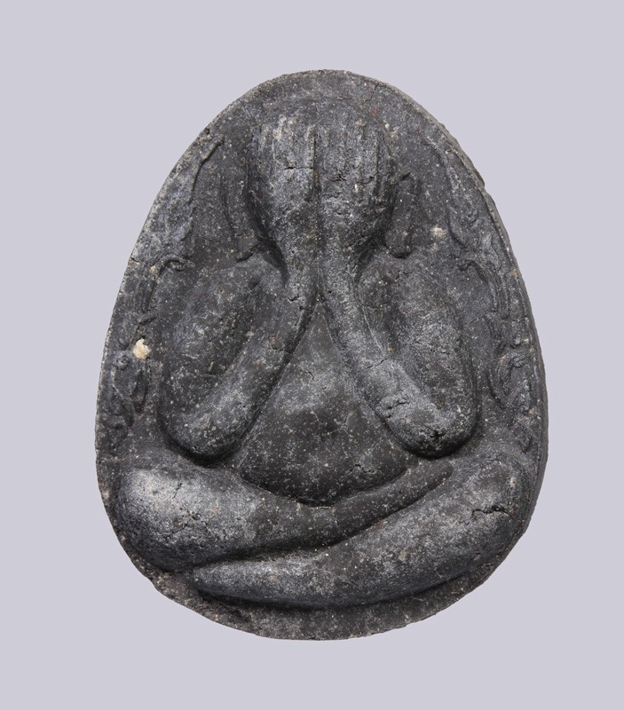 พระปิดตานกข้าง หลวงปู่โต๊ะ ปี 2535 พิมพ์ใหญ่ เนื้อผงใบลาน วัดถ้ำสิงโตทอง จ.ราชบุรี + บัตรดีดี  a56