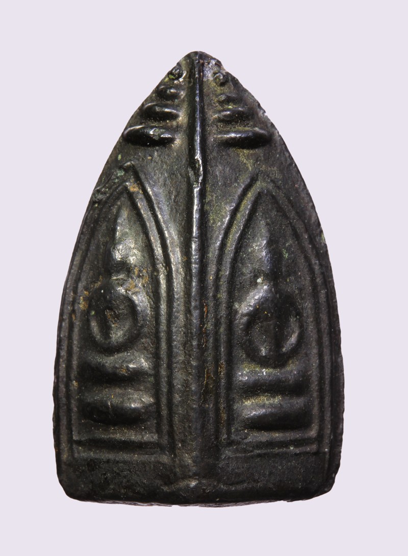 พระพรหมสี่หน้า หลวงพ่ออี๋ ปี 2484 เนื้อเมฆพัตร วัดสัตหีบ จ.ชลบุรี +บัตร DDpra  a60