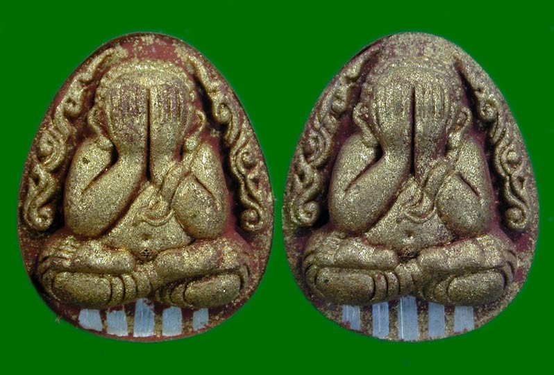 พระปิดตา 2 หน้า ตระกรุดเงิน 10 ดอก มหาเศรษฐี รุ่นคูณทอง 168 หลวงพ่อทอง วัดบ้านไร่ (รก.10) .......เคาะเดียวแดง