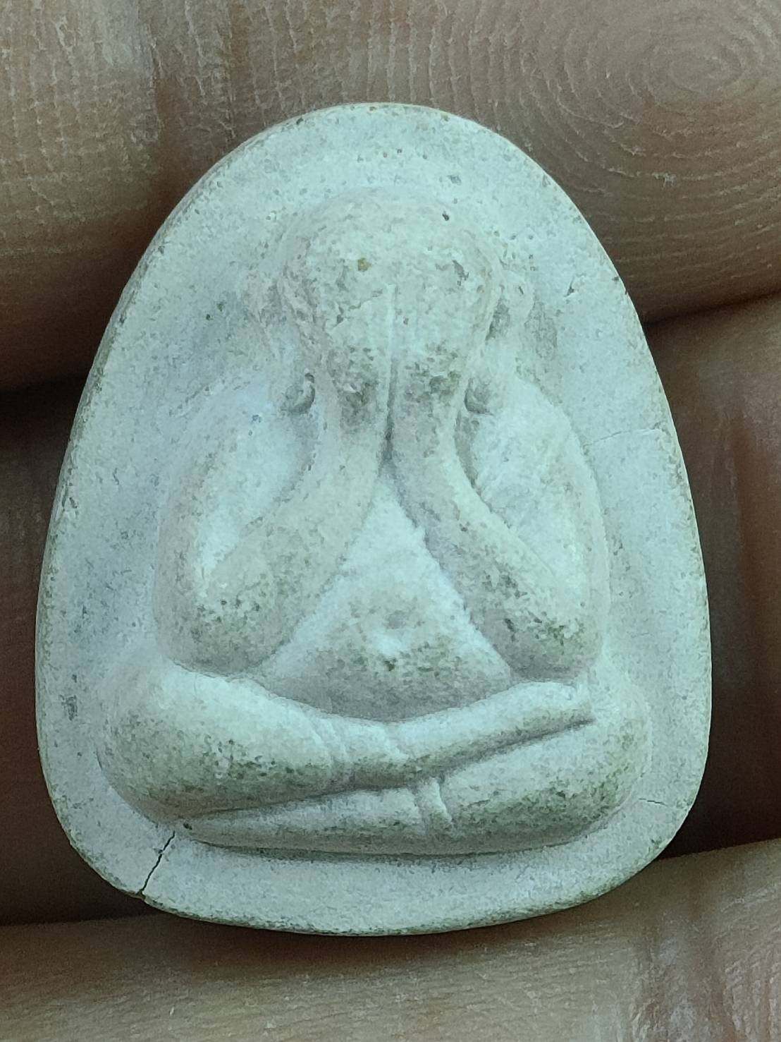 พระปิดตา หลวงปู่โต๊ะ รุ่นสร้างเขื่อน หลังยันต์นะเศรษฐี เนื้อผง วัดประดู่ฉิมพลี ปี2535