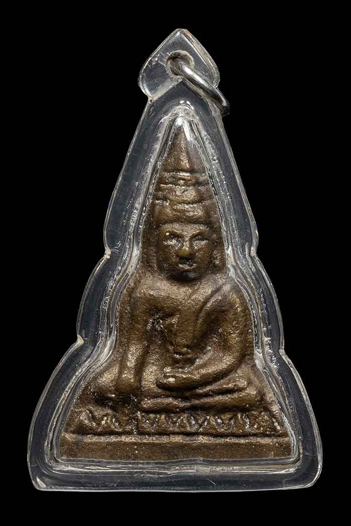 1200.-พระหล่อหลวงพ่อโตรุ่นกรุแตก วัดบางพลีใหญ่ใน จ.สมุทรปราการ องค์ที่ 3 พร้อมเลี่ยม