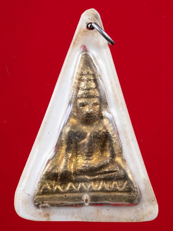 1200.-พระหล่อหลวงพ่อโตรุ่นกรุแตก วัดบางพลีใหญ่ใน จ.สมุทรปราการ พร้อมเลี่ยม องค์ที่ 6