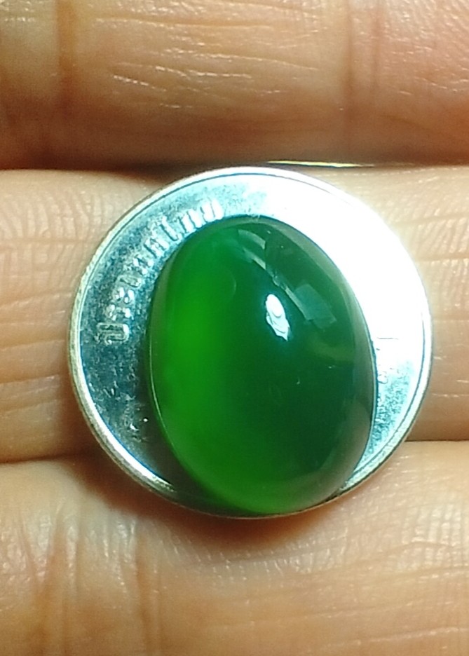 หยก หลวงพ่อวิริยังค์ สวยมากทำหัวแหวนได้พอดี