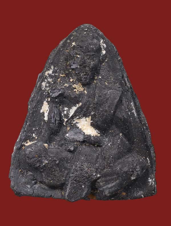 500.- วัดประสาทฯ ปี2506 หลวงพ่อจง เนื้อผงดำ (ดูง่าย) องค์ที่ 2