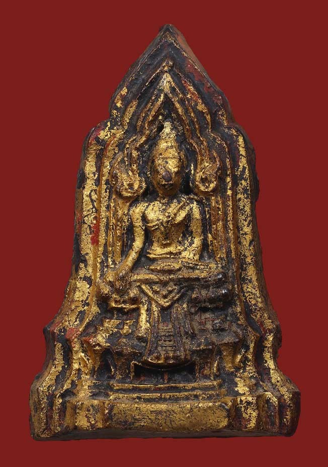 พระโคนสมอ กรุวังหน้า เนื้อดินลงรัก กทม. (สวยๆ)