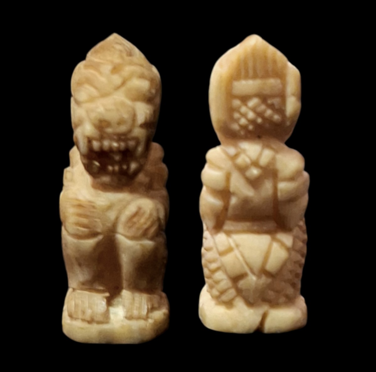 หนุมานงาแกะ หลวงพ่อแล ก่อนปี 2539 วัดพระทรง จังหวัดเพชรบุรี เนื้องาแกะ พร้อมบัตรรับรอง  a48