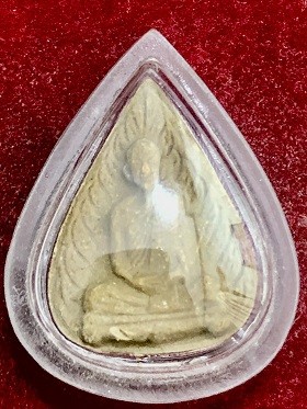 พระหลวงปู่โต๊ะพิมพ์หยดน้ำ เนื้อผงเกสร  วัดประคู่ฉิมพลี กรุงเทพฯ  เลี่ยมพลาสติก