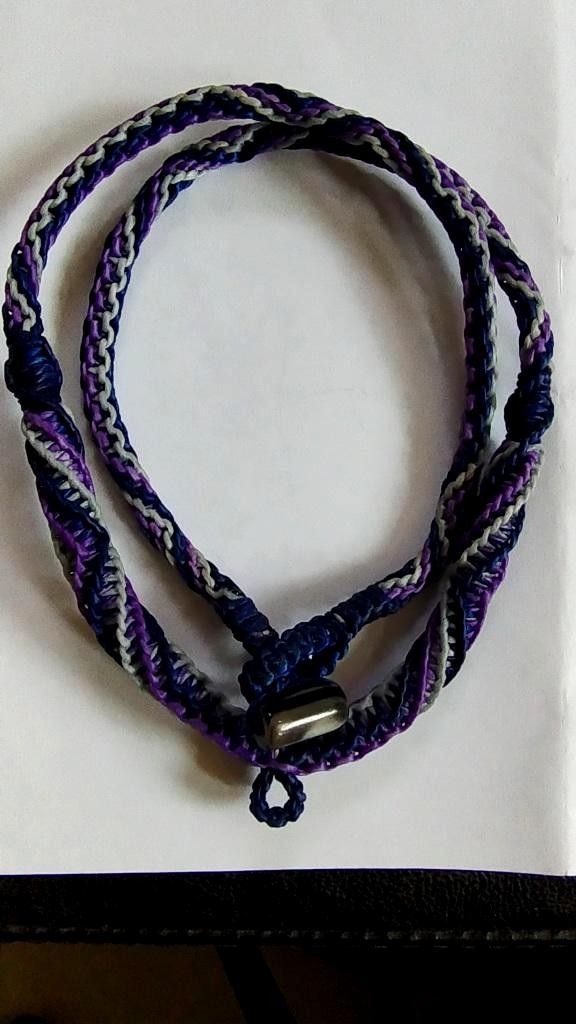 120.- สร้อยเชือกเทียนถัก ยาว 21 นิ้ว เส้นที่ 1