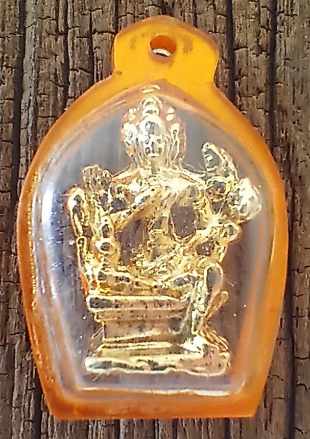 ++ พระพรหม หลวงปู่ดู่ ปี25 เนื้อกะไหล่ทอง ตลาดเจ้าพรหม สร้าง จ.อยุธยา เลี่ยมเดิม++1