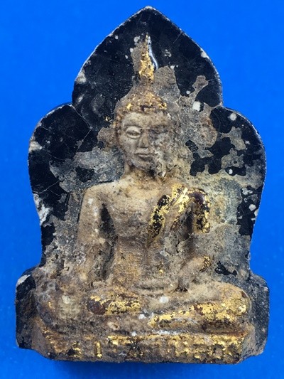 @@@เคาะแรก200บาท@@@พระพิมพ์พระเจ้าตนหลวง หลังชวด เนื้อผงลงรักปิดทอง วัดชิโนรส กทม. ปี 2512พิธีใหญ่ ลพ.กวย ,ลพ.พรหม,ลป.โต๊ะ ร่วมปลุกเสก