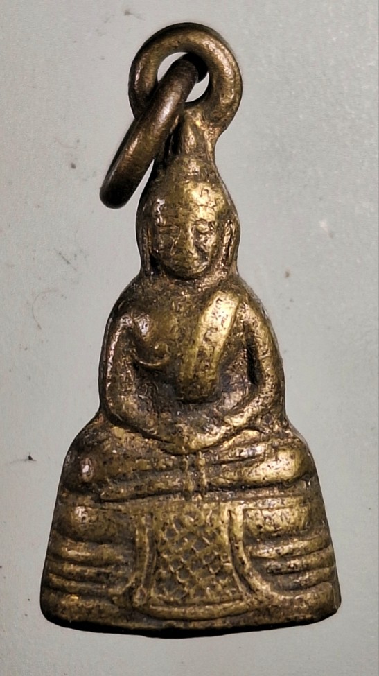 เคาะเดียว...พระกริ่งหลวงพ่อโสธรปี2512 พิมพ์มีหู เนื้อทองเหลือง