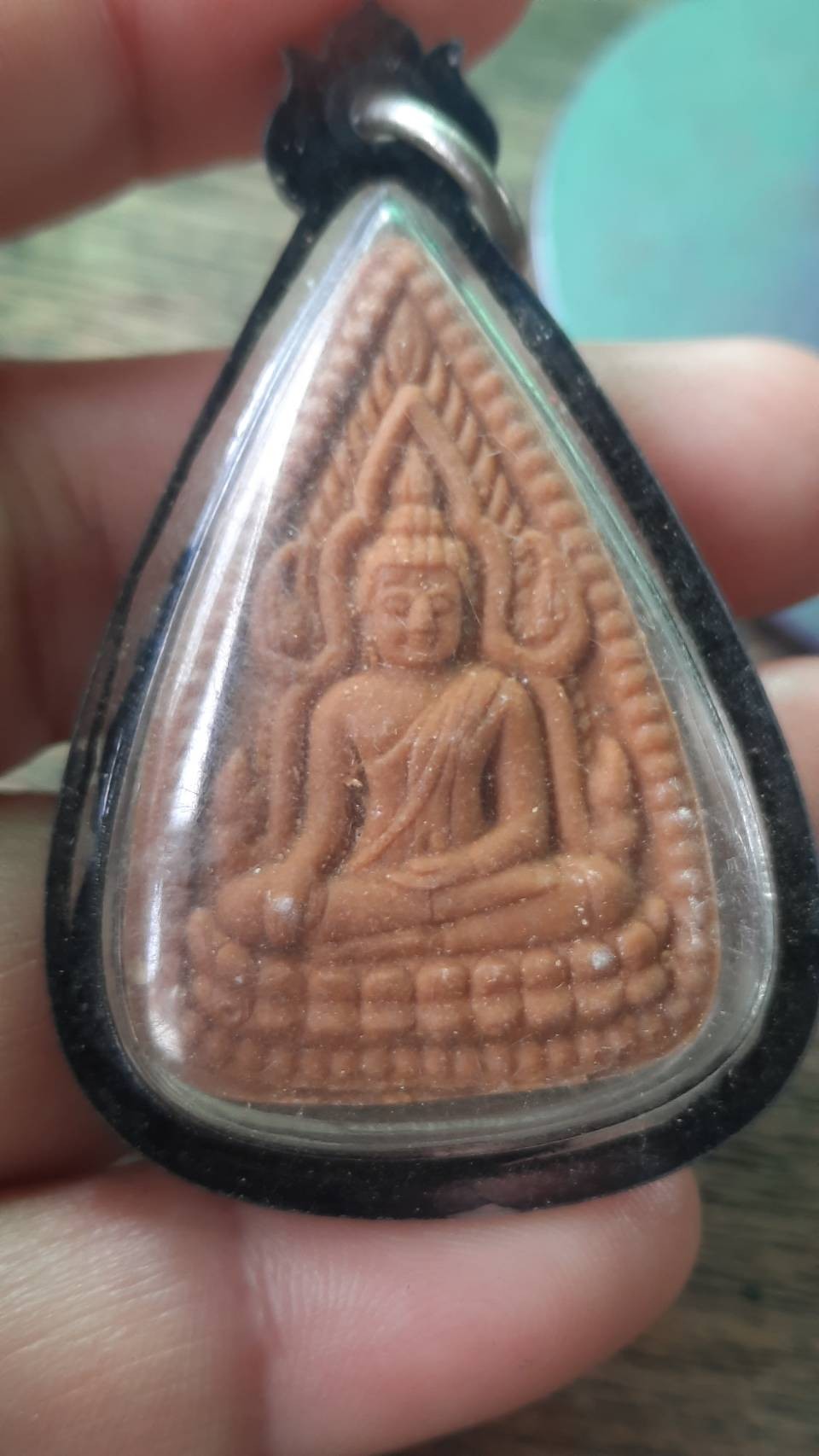 พระชินราชผูกพัทธสีมา หลวงพ่อกวย วัดโฆสิตาราม เลี่ยมกรอบพร้อมใช้ +++ม1