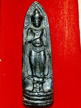 พระร่วงหลังรางปืนพิมพ์ใหญ่ ชินเงิน สูง 3.5 นิ้ว