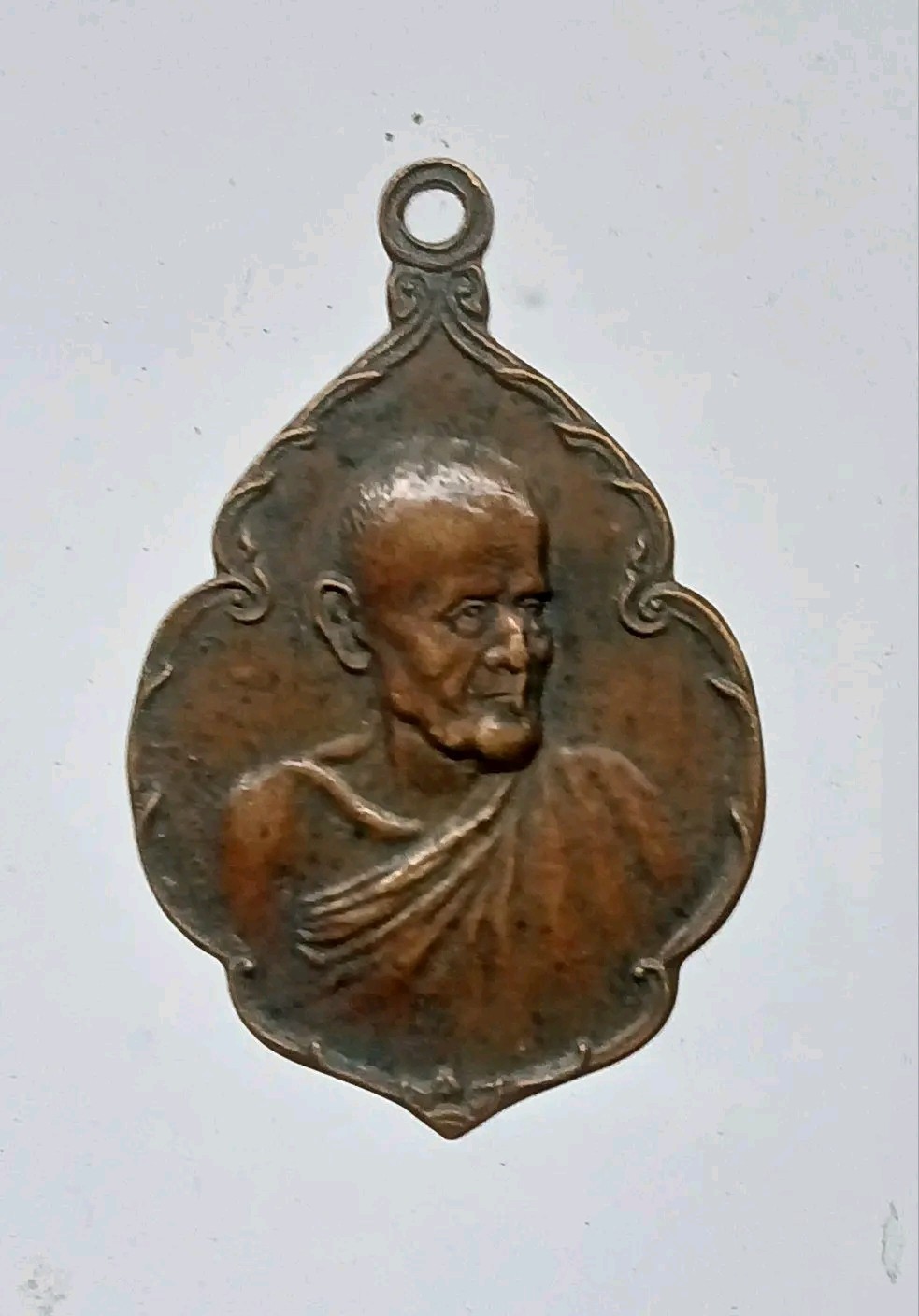 เหรียญหลวงปู่ขาว อนาลโย เนื้อทองแดงปี2520 ตอกโค๊ด วัดถ้ำกลองเพล อ.หนองวัวซอจ.อุดรธานี