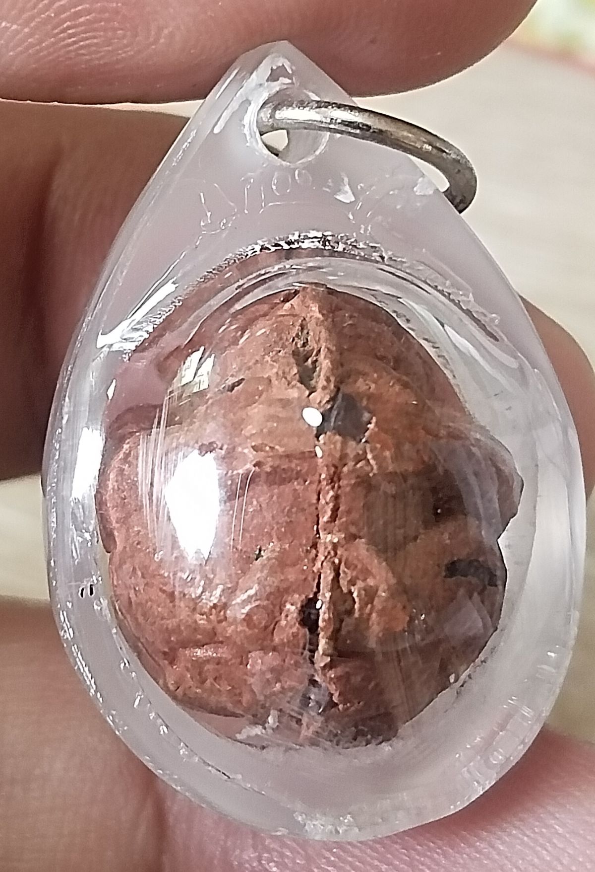 หนุมานครองเมือง เนื้อผงว่านสีแดง โรยพลอย