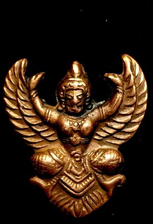 เหรียญหล่อพญาครุฑ-ร.๕  พระอาจารย์วราห์ วัดโพธิ์ทอง กรุงเทพฯ