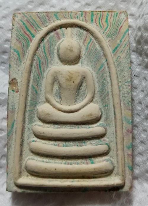 229........ วัดใจ พระสมเด็จ หลวงพ่อแพ แพ 5 พัน ปี 2534 เนื้อลายพิเศษ องค์พระขาว หายาก...