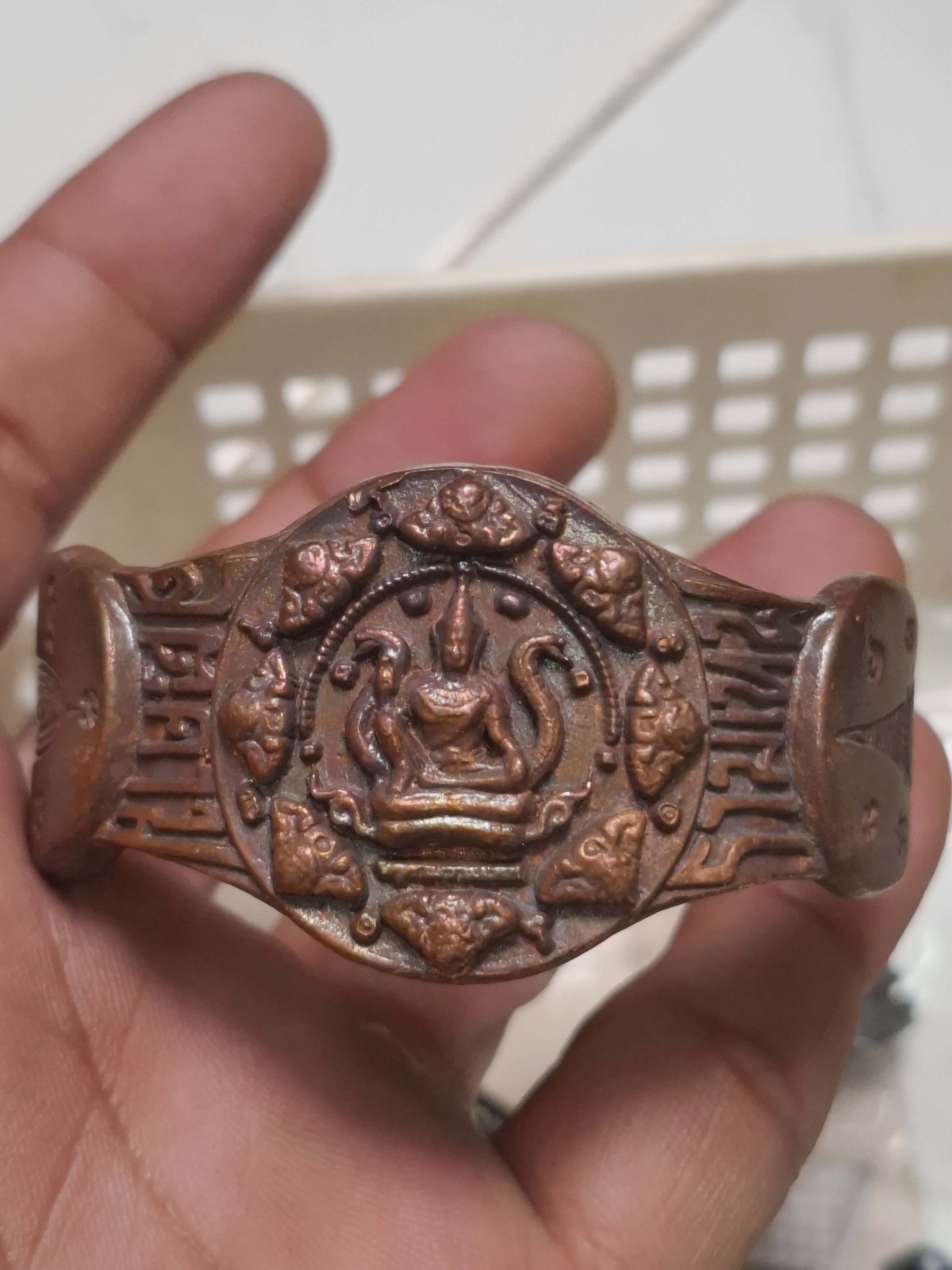 กำไลผ่าตะวันเหนือดวงหลวงพ่อจตุคามรามเทพวัดพุทไธศวรรย์ปี 50