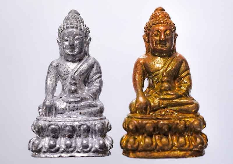 ### 2 องค์ ### พระชัยวัฒน์ รุ่นไพรี พินาศ หลวงพ่อทอง สุทฺธสีโล วัดบ้านไร่ นครราชสีมา ปี 65 พร้อมกล่องเดิม