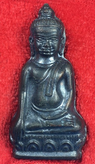 @@@เคาะแรก200บาท@@@พระหูยาน รุ่นปืนแตก วัดราชบพิธ ปี2513 หลัง ภปร. เนื้อทองแดงรมดำ จ.กรุงเทพ มีกล่อง