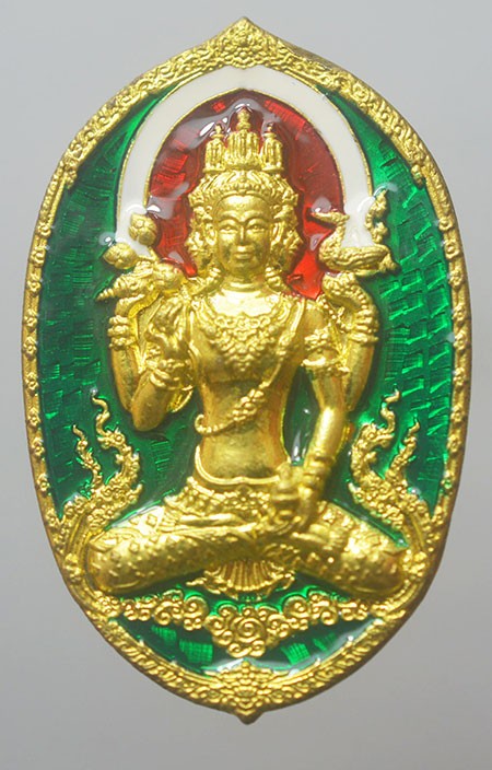 ชนะมาร หลวงปู่สอ 59 เนื้อทองทิพย์ลงยา เลข 309