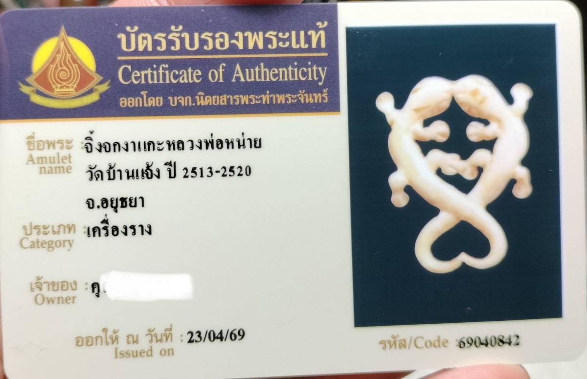 จิ้งจกพ่อหน่ายเนื้องาแกะสวย