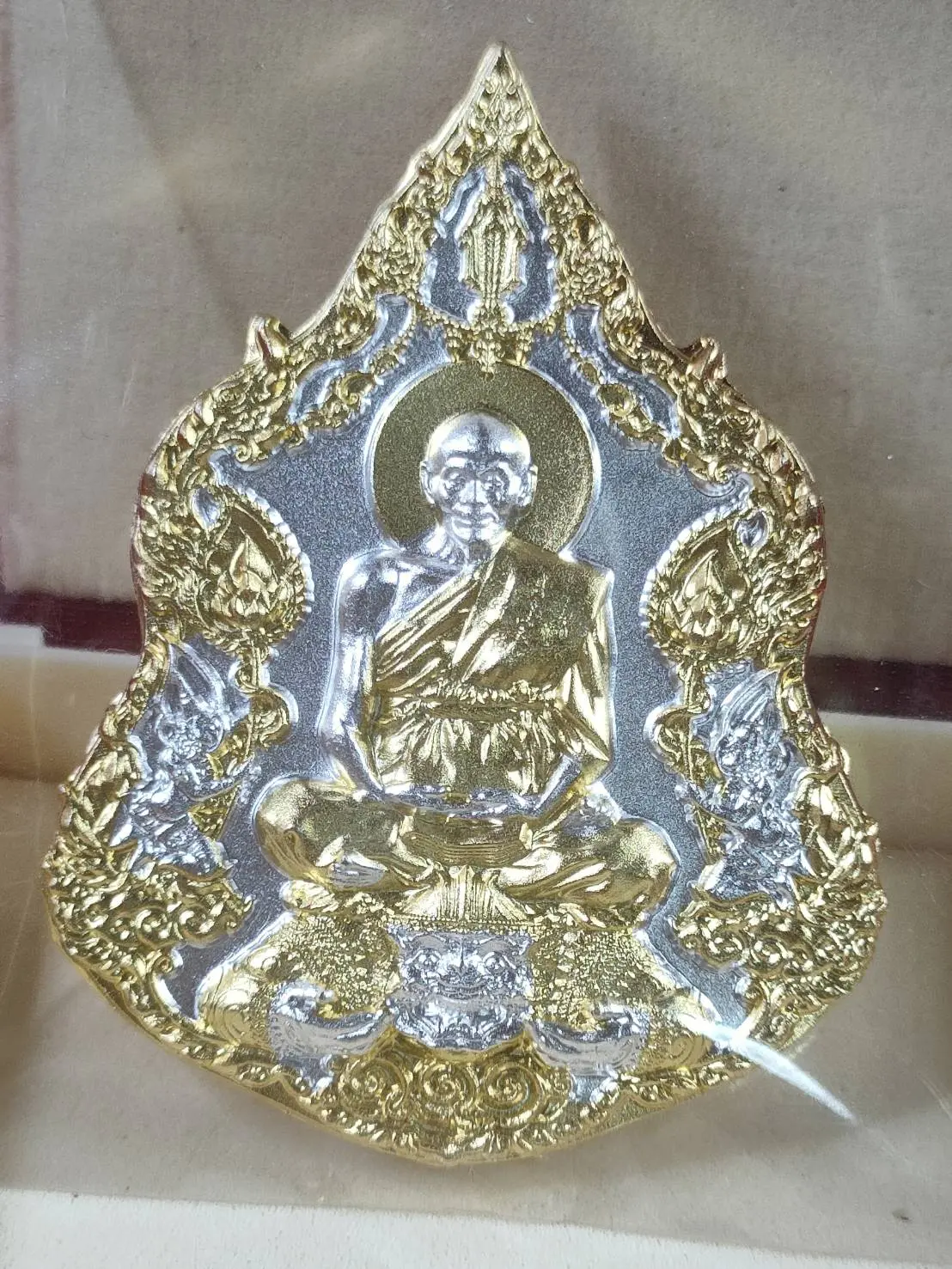 5 E5เหรียญ 111 ปี ชาตกาล หลวงพ่อพูล วัดไผ่ล้อม จ.นครปฐม เนื้อ2เค เลข 1042 ปี 2566 มีกล่อง