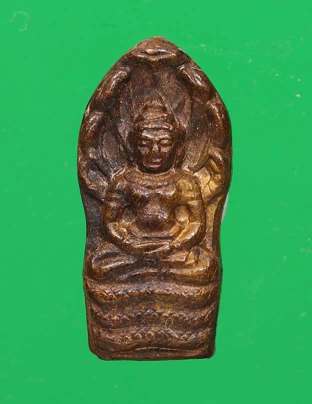 150- พระนาคปรกใบมะขามหลวงพ่อเกษม ปี2528 รุ่นชนะศึกชายแดน