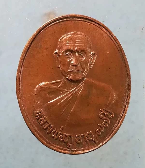 เหรียญอายุ77 หลวงพ่อภู วัดช้าง นครนายก