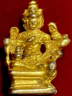พระพรหมสี่หน้า ปี2525 เนื้อกะไหล่ทอง ตลาดเจ้าพรหม จ.อยุธยา (หลวงปู่ดู่ปลุกเสก)