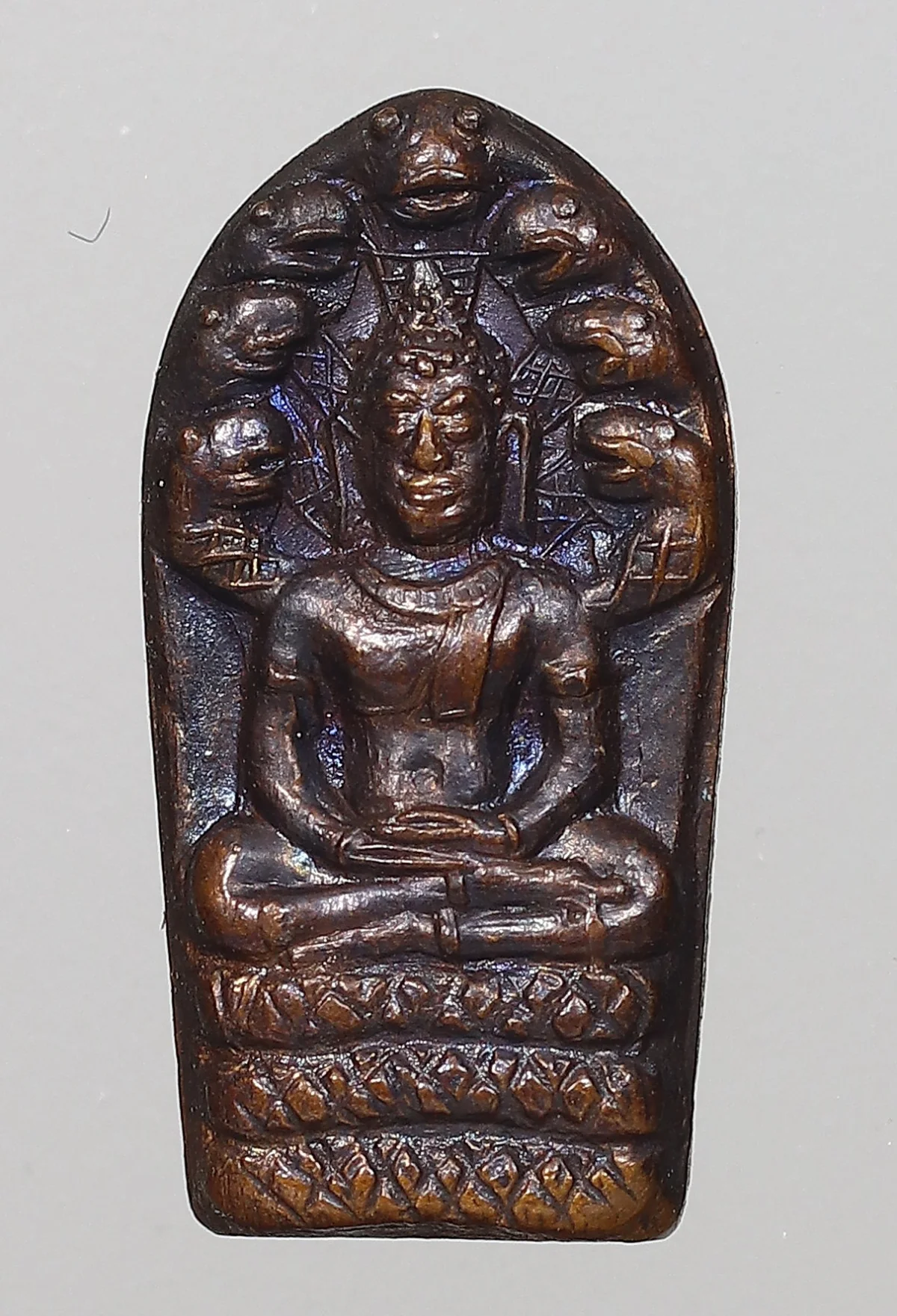 120.- พระนาคปรกใบมะขาม หลวงปู่ธูป ปี2519 วัดแคนางเลิ้ง กรุงเทพมหานคร