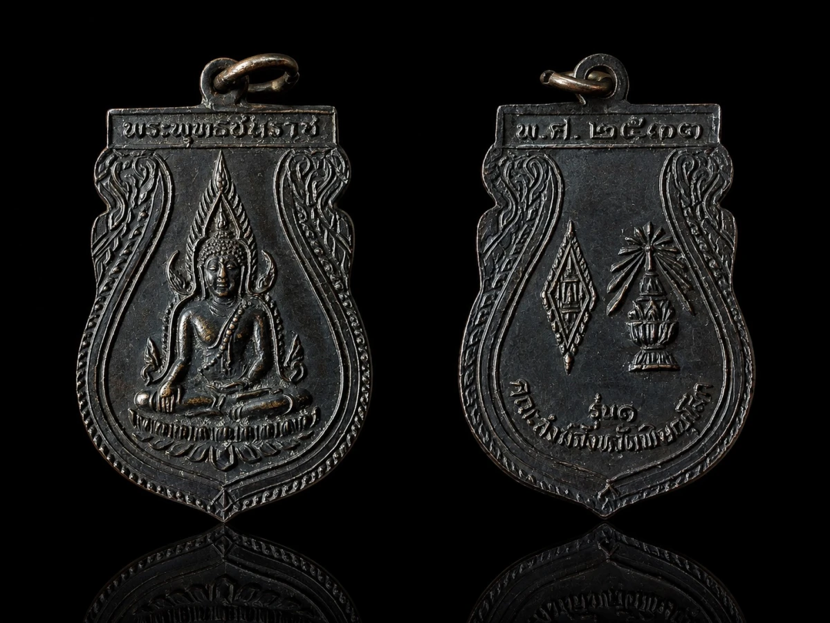 120.-พระพุทธชินราช วัดพระศรีรัตนมหาธาตุวรมหาวิหาร พิษณุโลก เนื้อทองแดง ปี 2531