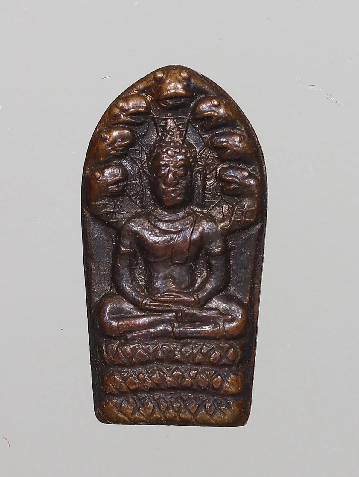 120.- พระนาคปรกใบมะขาม หลวงปู่ธูป ปี2519 วัดแคนางเลิ้ง กรุงเทพมหานคร (องค์สุดท้ายครับ)