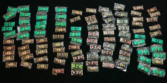 !!!! 100 หัว !!!! หัวเลส 4 บาท หลวงปู่บุญมา สำนักสงฆ์เขาแก้วทอง ปี 2564 เนื้อปีกเครื่องบินลงยาทุกหัว สวยๆ (ไม่มีกล่อง)