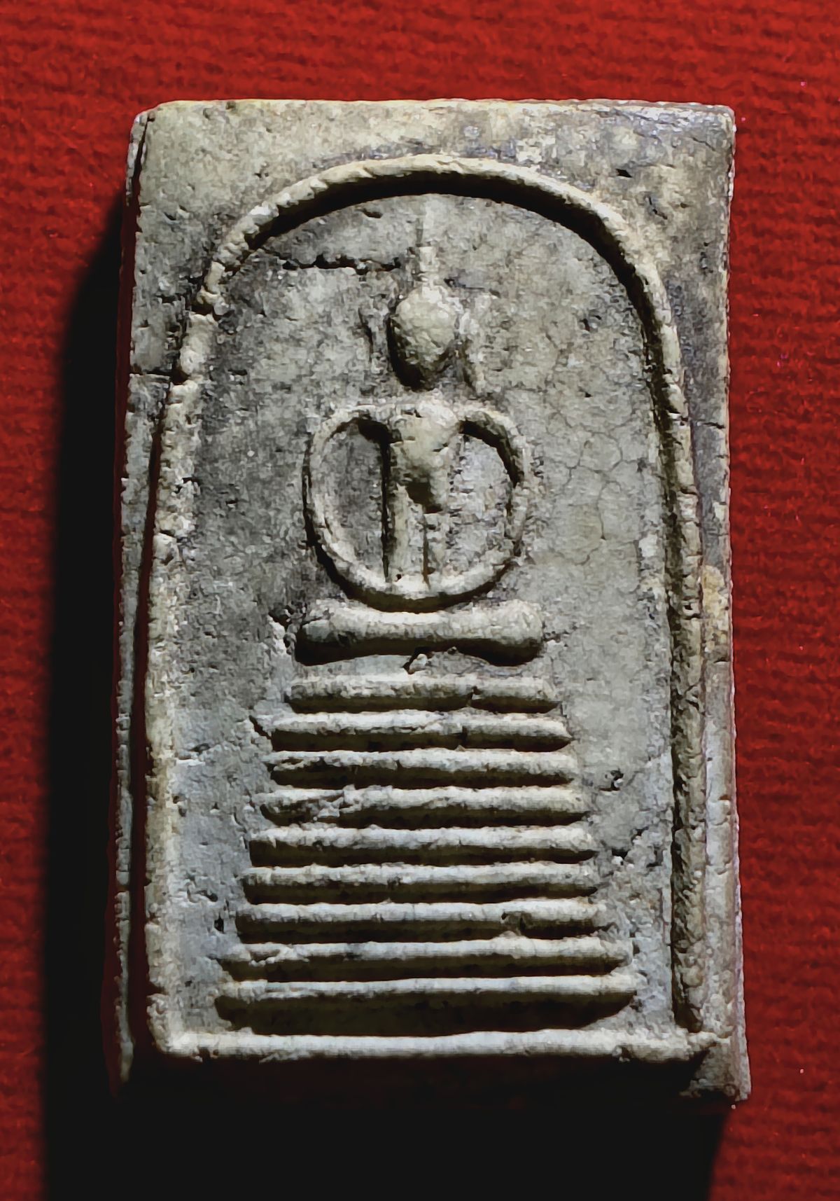 พระสมเด็จแช่น้ำมนต์ หลวงปู่โต๊ะ วัดประดู่ฉิมพลี พิมพ์อกตรง ปี 2514 เนื้อสวยจัด ++พร้อมบัตรรับรองพระแท้ดีดี++