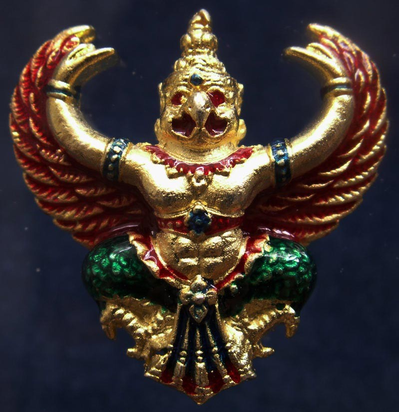 16.สวยดั่งทอง...พญาครุฑ พิธียกครุฑพ่าห์ ศาลจ.เบตง พ.ศ. 2555 เนื้อทองเหลืองกะไหล่ทองลงยา