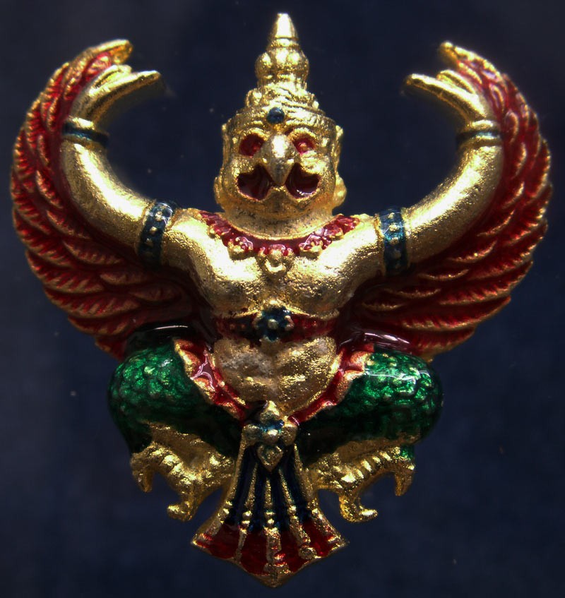 20.สวยดั่งทอง...พญาครุฑ พิธียกครุฑพ่าห์ ศาลจ.เบตง พ.ศ. 2555 เนื้อทองเหลืองกะไหล่ทองลงยา