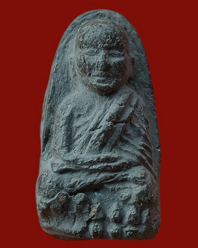 หลวงปู่ทวด เนื้อผงสีเทา ขนาดสูง 2.9 ซ.ม. พระแท้เก่าเก็บหลายสิบปี เก็บนานจนจำวัดไม่ได้