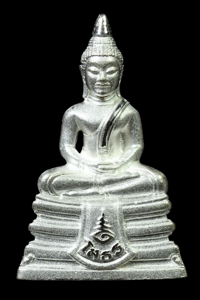 ʕ•́ᴥ•̀ʔっ..หลวงพ่อพุทธโสธร รุ่นสร้างโรงพยาบาลวัดสมาน " เนื้อเงิน " ปี๒๕๖๑