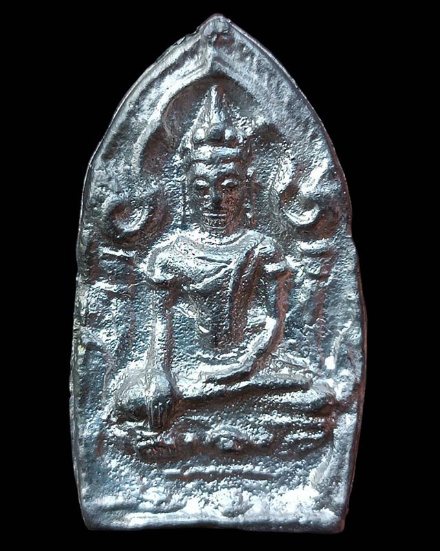 11.พระยอดขุนพลหล่อพิมพ์อยุธยา หลวงพ่อฑูรย์ วัดโพธินิมิตร เนื้อชิน พ.ศ. 2527 สูง 5 ซ.ม. สร้างจากเนื้อชินกรุเก่าที่ชำรุดแตกหัก