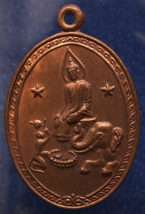 เหรียญหลวงพ่อแป๋ว วัดดาวเรือง อ.บางระจัน จ.สิงห์บุรี ศิษย์หลวงพ่อกวย บล็อก 2